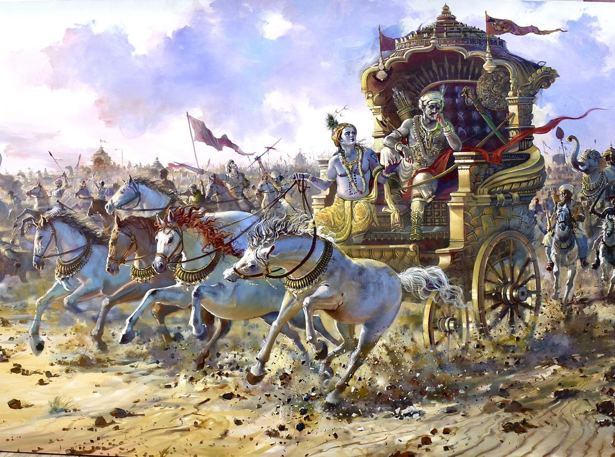 Anshulspiritual's tweet image. QUIZ 

Who was the best CHARIOTEER (रथ चालक) in the Mahabharat apart from Bhagwan Krishna?