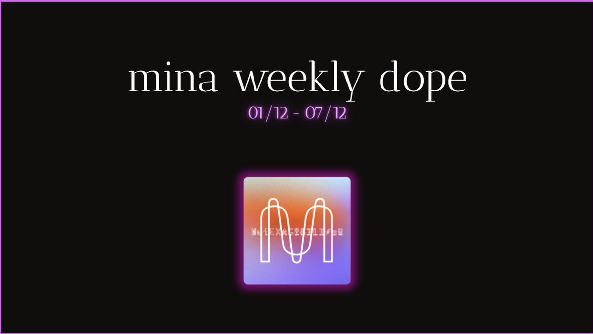 MINA WEEKLY DOPE 🟣

slow week on the surface but important signals everywhere.
here’s what mattered:

>> <a href="/deepthiskumar8/">Deepthi</a> at India Blockchain Week

she introduced Mina + the power of ZK proofs to a whole new wave of developers.

this is how ecosystems grow: one clear message +