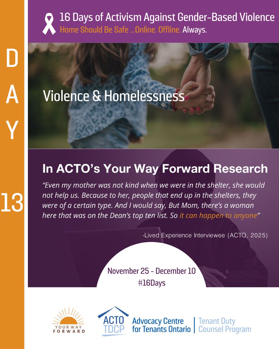 🏠 Survivors of violence face more than just immediate danger, they also navigate complex systems to achieve housing stability.

💡 Through systems-level research, ACTO and Your Way Forward (YWF) uncovered the structural barriers that make this journey incredibly challenging.