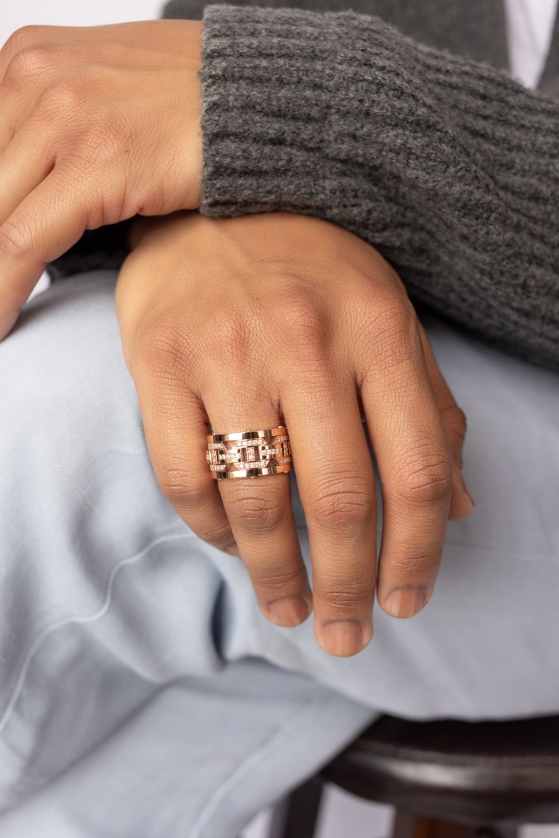The Briggs Wide Ring — built for men who want more. A bold statement. A powerful wedding ring. 100% Rockford.