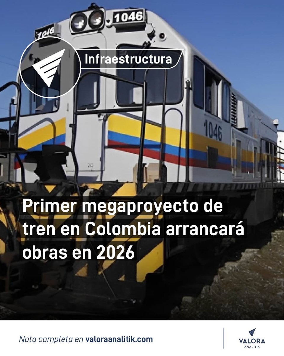 🚨 Valora Analitik conversó con Germán de la Torre, gerente de la Concesión Línea Férrea Central, que opera el ferrocarril adjudicado por el Gobierno entre La Dorada y Chiriguaná.

 📍El corredor férreo La Dorada–Chiriguaná avanza en su etapa de preconstrucción y se perfila como