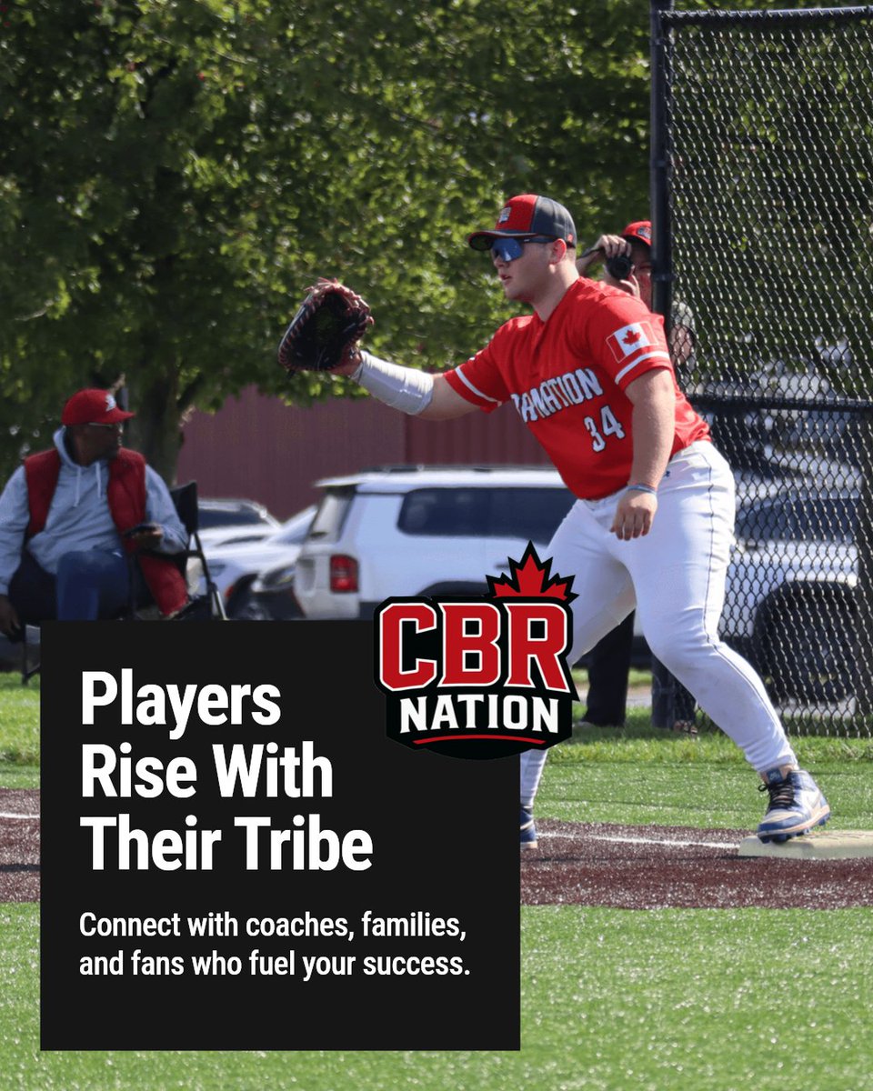 CBRankings's tweet photo. Community support fuels every player's success. At Canadian Baseball Rankings, we see it daily — players rise when backed by coaches, families, and fans. Join the conversation. Connect. Support. Celebrate. Canadian baseball thrives together. https://t.co/NIOWTFFGV1