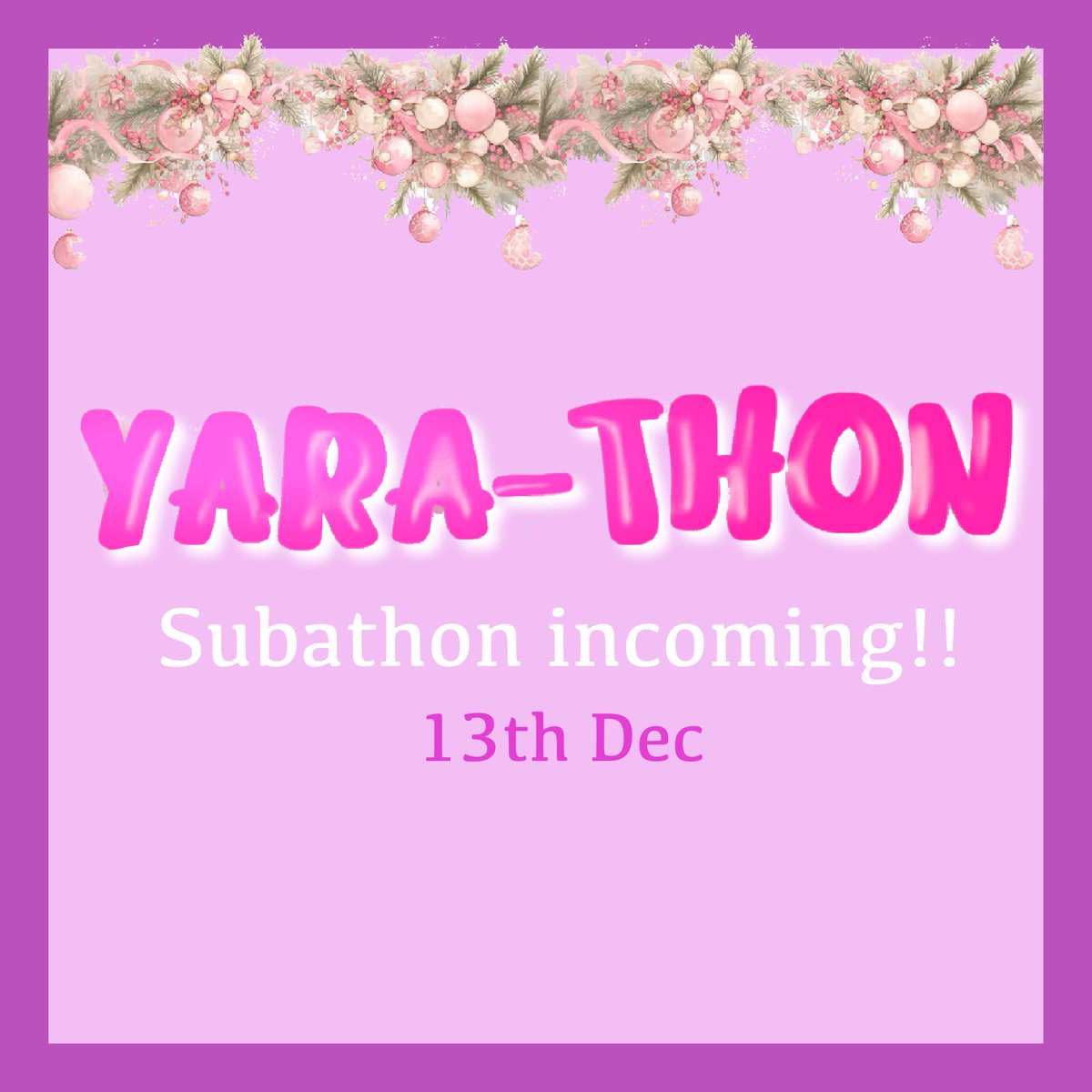 Subathon in 6 days! Come watch me crash out on Twitch m.twitch.tv/yara_ofzelda 💞🌷💞