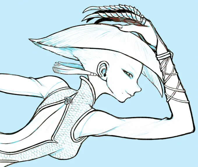 WIP - #AKI Loving her sharp silhouette so far