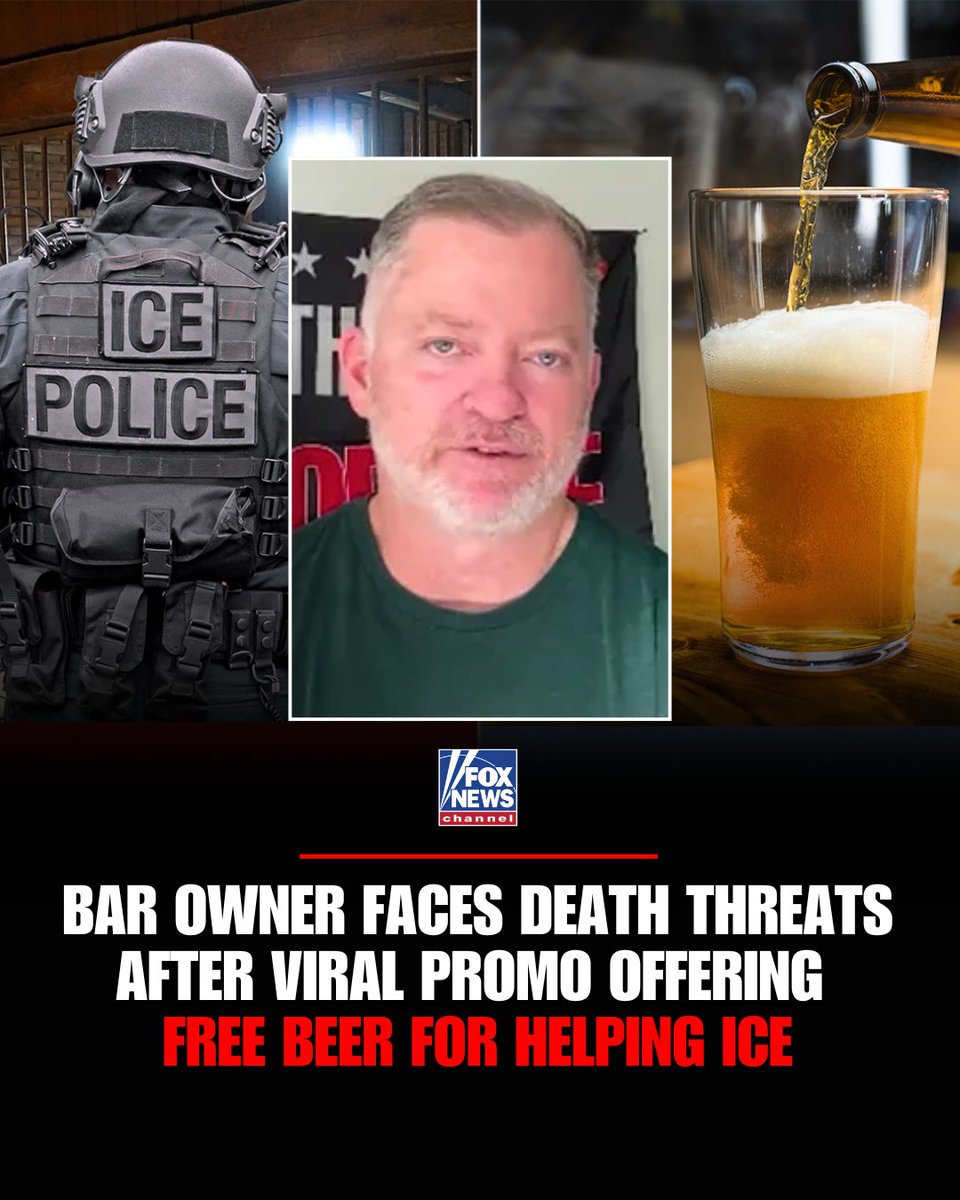 WHAT THE ALE? Idaho bar owner Mark Fitzpatrick says his saloon has been flooded with outrage after his promo goes viral offering "free beer" to anyone who helps ICE identify and deport illegal immigrants.

"What liberals want to do is they attack you. They go on attack and they