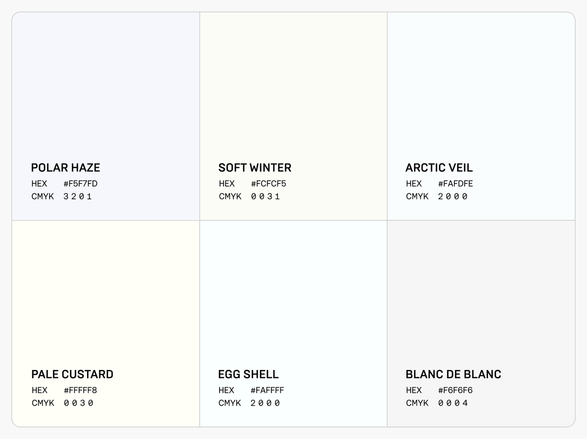 rubenhume's tweet photo. World-class designers never use Pure White (FFFFFF).

It causes rapid eye fatigue, kills depth, and makes any layout look cheap. Use these alternatives instead: https://t.co/aimdAgFAgw
