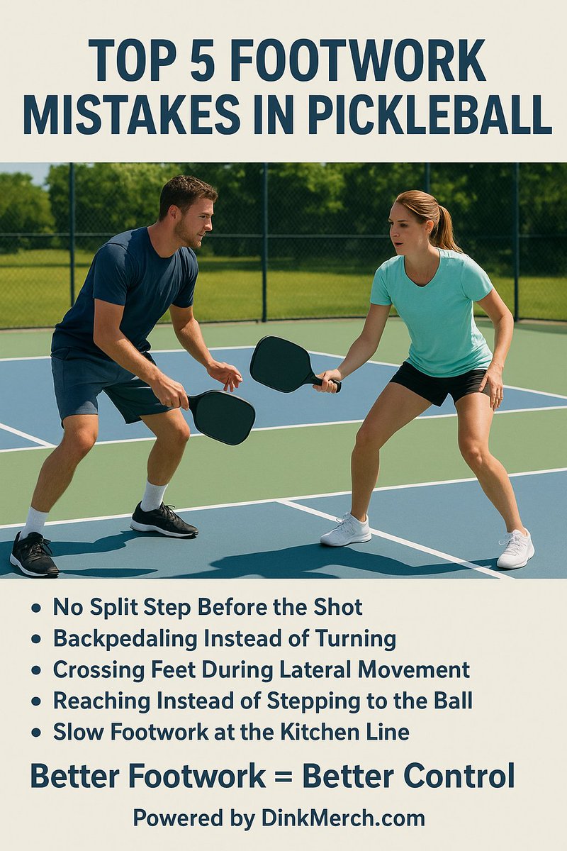 DinkMerch's tweet image. 🎯 Top 5 Footwork Mistakes in Pickleball

Your Pickleball passion, Digitally designed:
DinkMerch.com

#pickleball #PickleballCommunity #pickleballtips #pickleballhighlights #pickleballislife