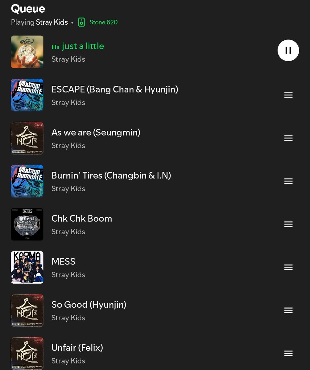 ssickjisung's tweet image. wanted to listen to just straykids, so I put the entire discography on shuffle and look at this fuckass lineup