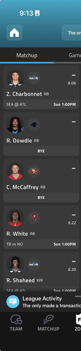 ezyrah97's tweet photo. @NFLFantasy @cfrelund @NFLGameDay How dose this look https://t.co/Hj0poyw43k
