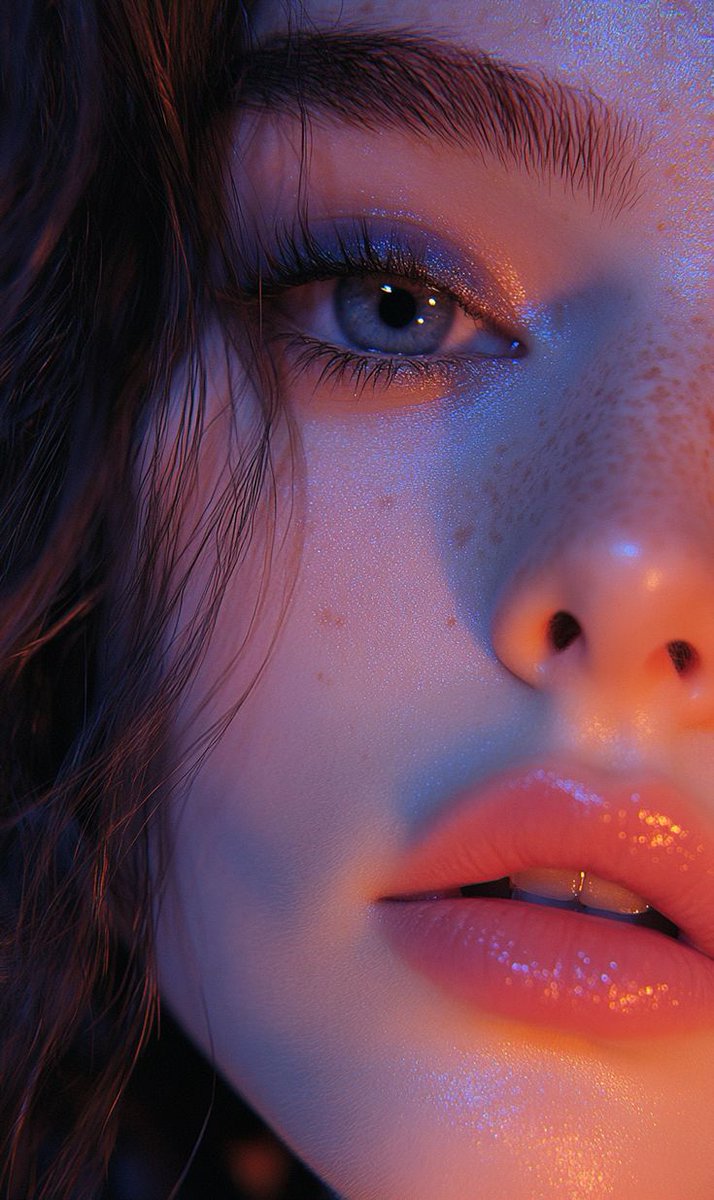 Twilight Eyes: A Neon Dreamscape