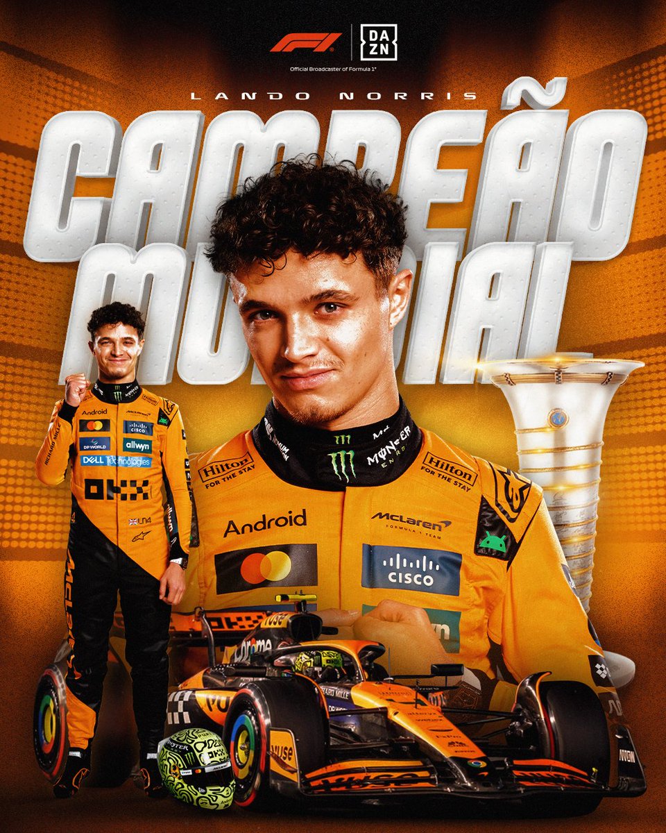 Lando Norris conquista o título de 𝐂𝐚𝐦𝐩𝐞𝐚̃𝐨 𝐌𝐮𝐧𝐝𝐢𝐚𝐥 𝐝𝐞 𝐅𝐨́𝐫𝐦𝐮𝐥𝐚 𝟏 pela primeira vez 🏆🇬🇧

#DAZNF1