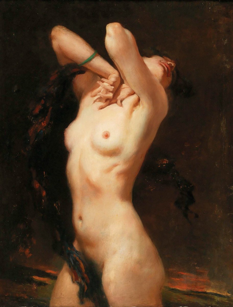 ergue27's tweet photo. "Éxtasis",  del pintor checo-alemán Leopold Schmutzler (1864 – 1940). https://t.co/tvvIdcTsIB
