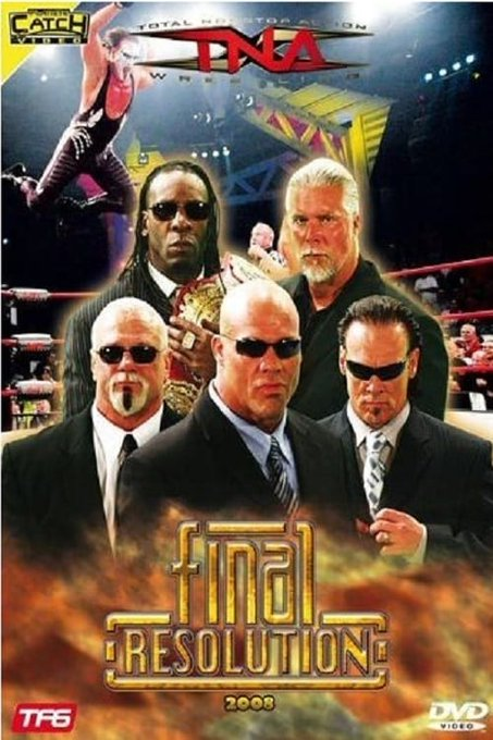 wrestle_hist's tweet photo. 12/7/2008
The Final Resolution DVD cover.
#TNA #ImpactWrestling #FinalResolution #TheMainEventMafia #KurtAngle #Sting #ScottSteiner #KevinNash #BookerT #ImpactZone #Orlando #Florida https://t.co/hG1XRpC2NF