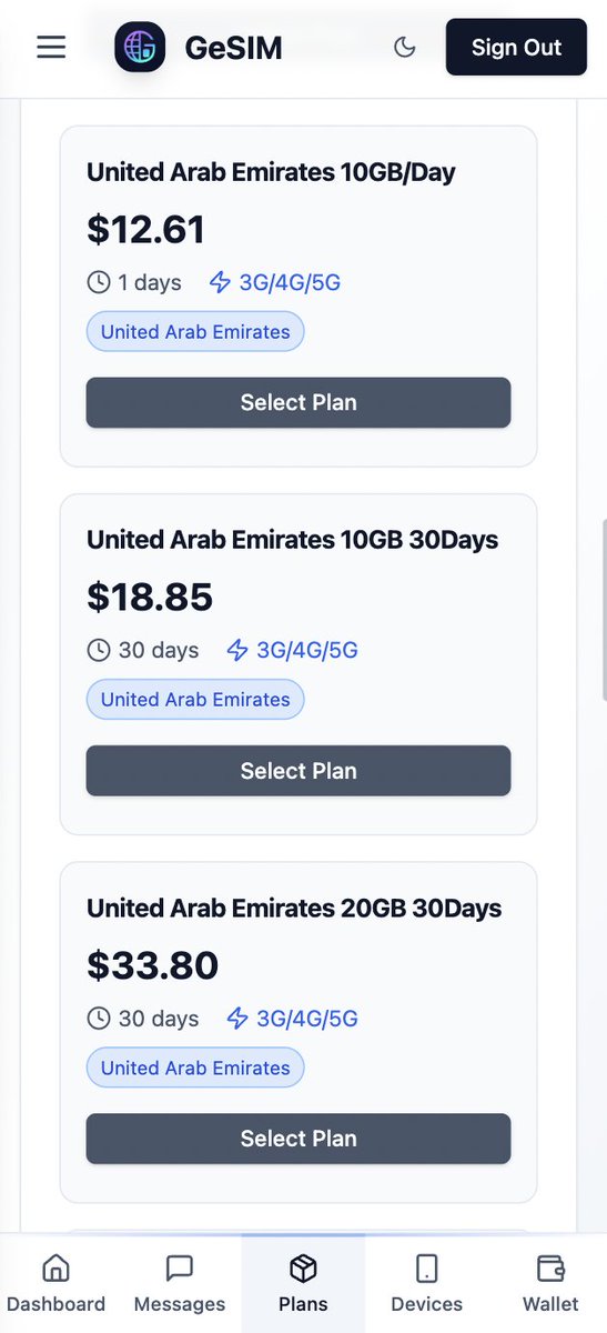 gesimxyz's tweet image. UAE🇦🇪 travellers are getting robbed.
Saily sells 1GB/7 days for $3.99.

GeSIM does it for $2.54 -- on-chain, private, and paid in USDC.

Not just cheaper.
Smarter: daily packs, privacy-first eSIM, instant activation, no data traps.

If you’re flying to Breakpoint and still buying…