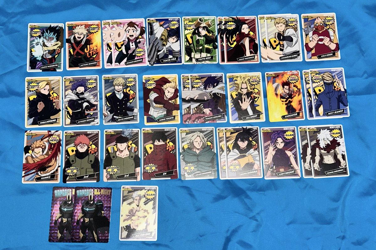 maru12mero's tweet photo. 【交換】
僕のヒーローアカデミア ヒロアカ  hrak ヒーローズチップ3 チップス カード

求▶︎R轟 ＞ 荼毘 ＞ 与一

譲▶︎画像欄
  ⚠️N爆豪のみ開封時より折れのような初期傷あります

郵送でのお取引をお願い致します。
作りたて垢のため鍵垢ですが本垢提示可能です。 https://t.co/OXvSGhy3s1