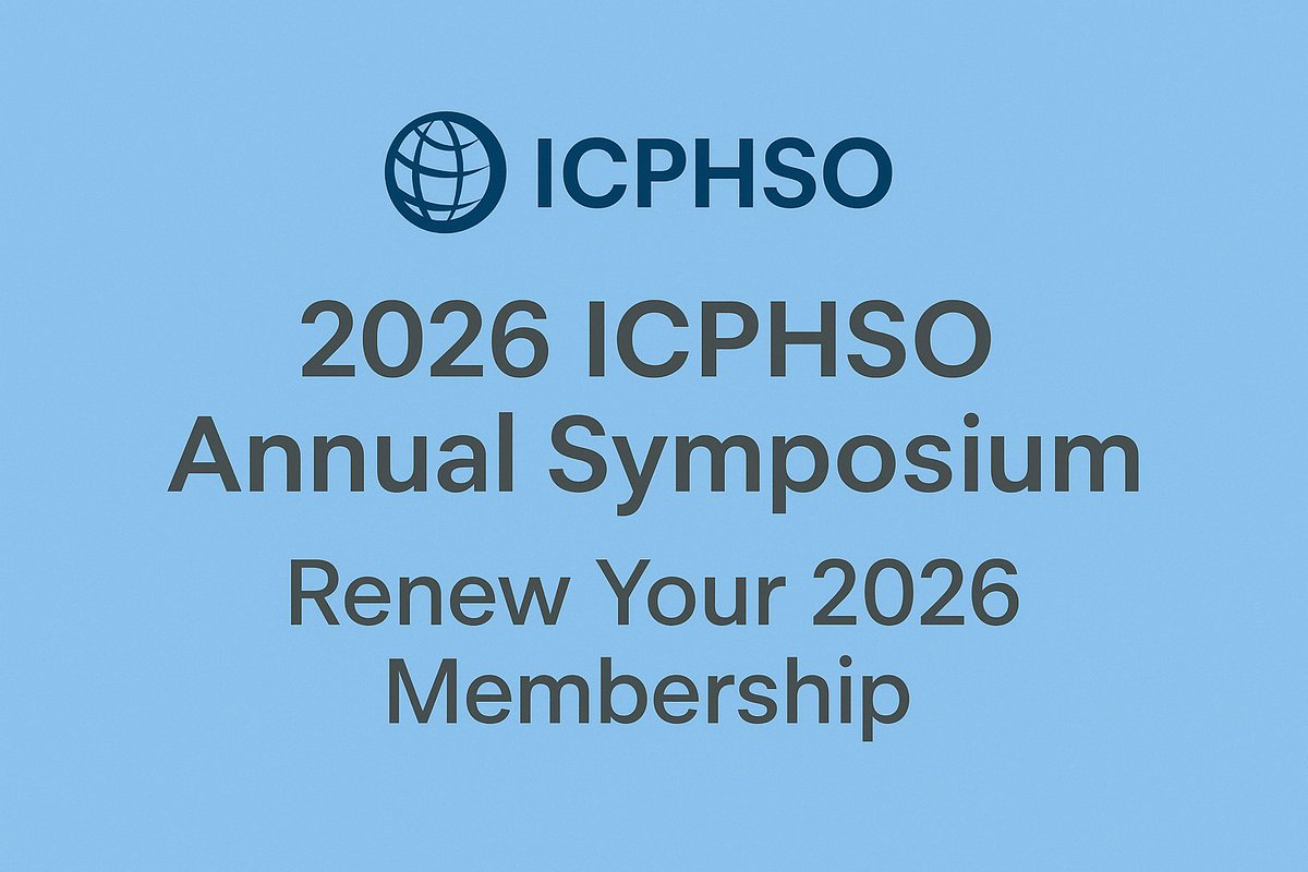 A quick Sunday #ICPHSO reminder: 2026 membership renewals are open, and the countdown to 2026 Annual Symposium is underway. icphso.org/page/2026_annu…

Looking forward to another year of global learning and collaboration with the ICPHSO community. #productsafety #ICPHSO26