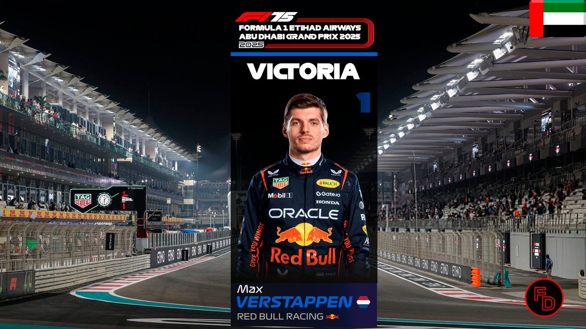 FormulaDirecta's tweet image. No ha podido ser, pero eso no debe tapar lo que ha sido una de las mejores actuaciones individuales de la historia de la Fórmula 1.

Gracias por regalarnos este temporadón, Max.

#F1 #AbuDhabiGP 🇦🇪