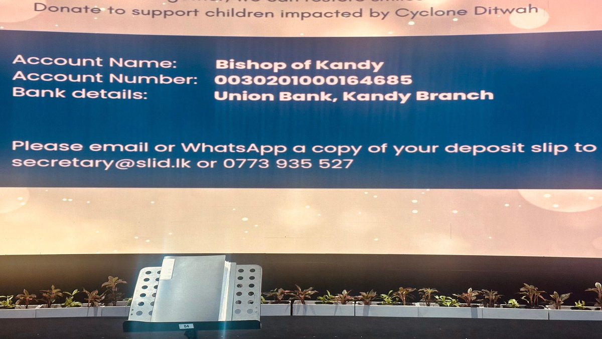 Alston Koch , Soundari with Soul Sounds Academy, Union Bank Choir and Rohan and Ishan performing to support children affected by Cyclone Ditwah.
# Alston Koch performing @ the concert organized to support children aff... youtu.be/3ZQX6WRTFSA?si… via <a href="/YouTube/">YouTube</a>