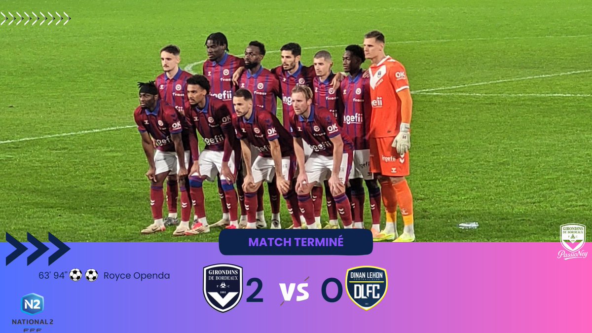 🧐Les enseignements après la victoire 2⃣-0⃣ des <a href="/girondins/">FC Girondins de Bordeaux</a> face à Dinan en Championnat N2

✅Premier au classement avec 2⃣ points d'avance
✅1⃣1⃣e victoire d'affilée toutes compétitions dont 6⃣ en Championnat
✅1⃣2⃣ matchs sans défaite toutes compétitions dont 7⃣ en Championnat