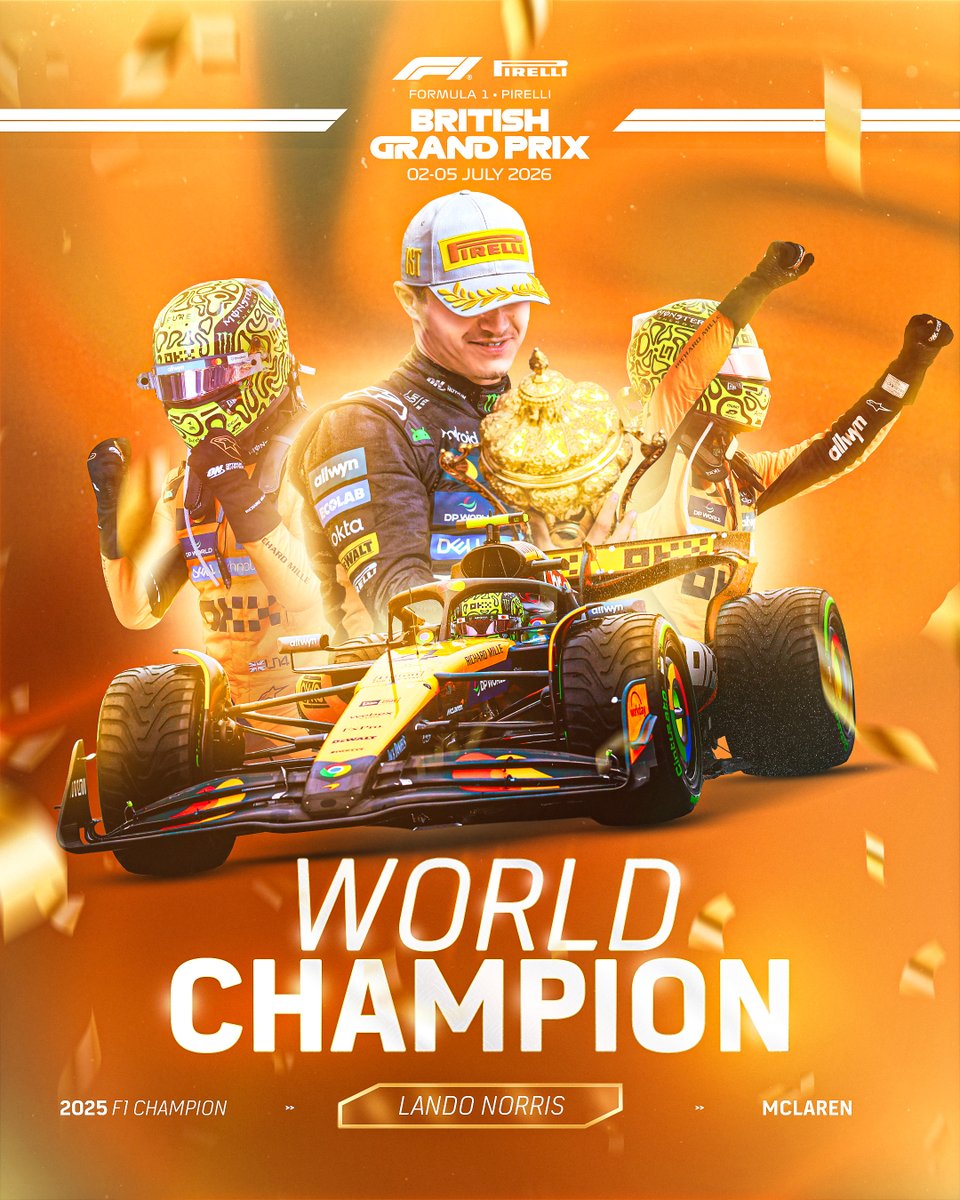 LANDO NORRIS IS THE 2025 FORMULA ONE WORLD CHAMPION 🏆

#AbuDhabiGP #F1