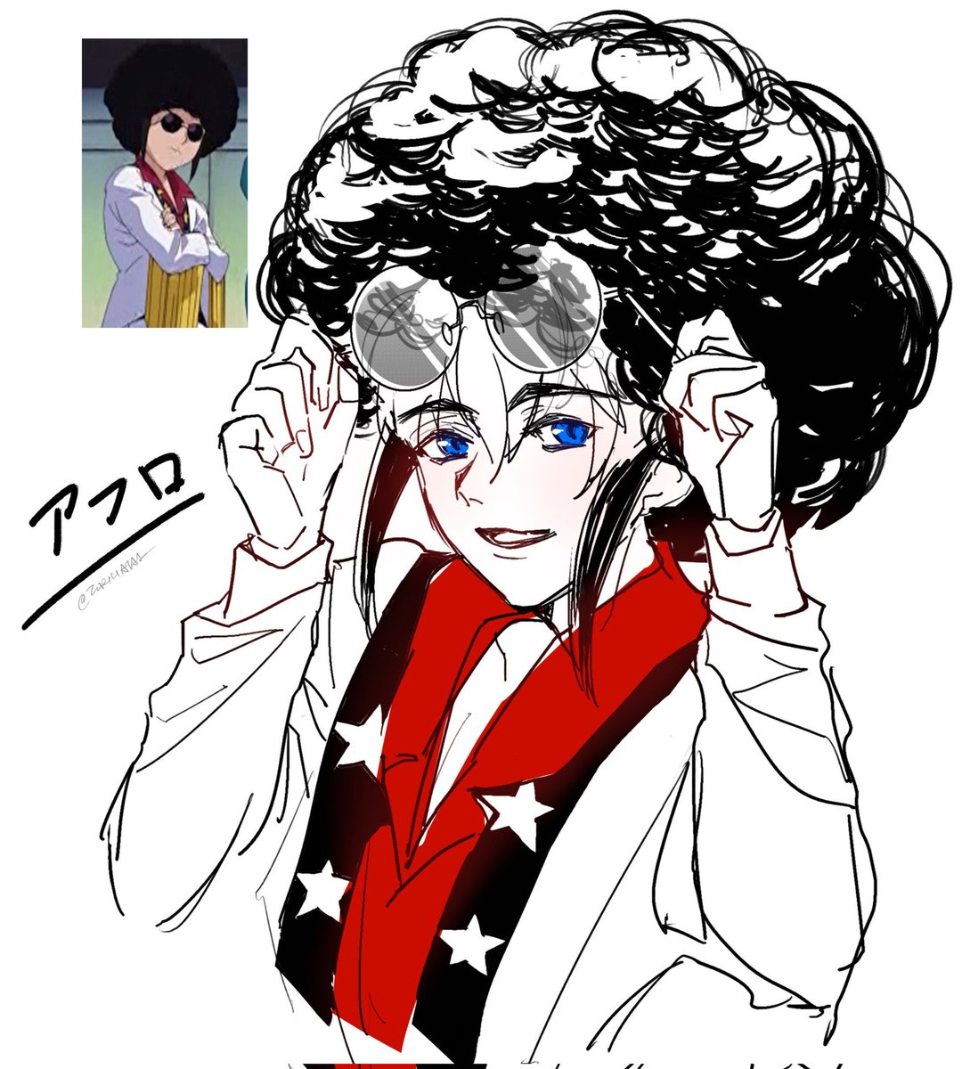 Post by TORIHATA on X: アフロ