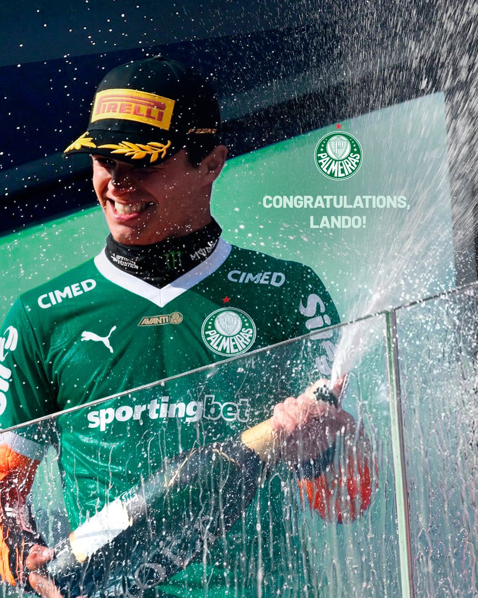 Parabéns, #landonorris #Palmeiras