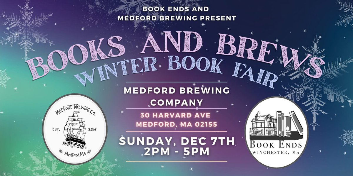 Sunday 7th. From 2pm-5pm Today
Holiday gifts or something for yourself? 
Come on over for a brew and a browse 

Books &amp; Brew pairings with Book Ends, Winchester !