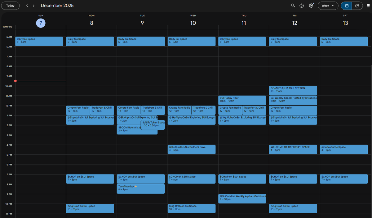 suitrades's tweet photo. 🚨 Another packed week ahead with spaces on Sui! 🚨

🔗 Space links in calendar https://t.co/t51V1rN46a 🔗

⏰ Calendar times are in EST / UTC-4 / GMT-4 ⏰

🏷️ Tag or DM me to add your space to the calendar 🏷️

🎙️ Space Hosts in comments 🎙️ https://t.co/njYIPI03Qj