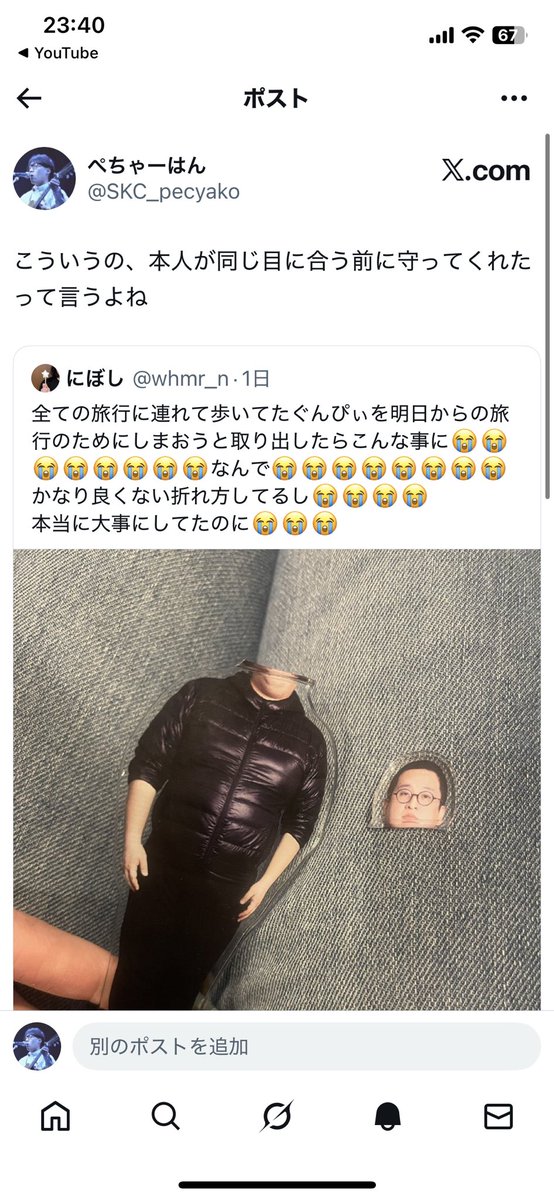 私が論じた説がぐんぴぃにまで届いた嬉しい