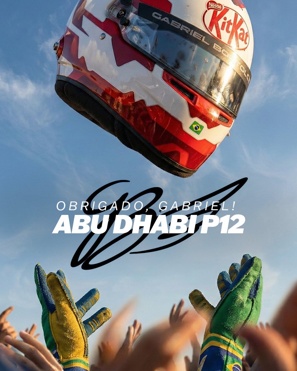 Luzes de Yas Marina se apagam. 

Temporada finalizada. E a gente? Já no nosso BREAK para recarregar as energias. Até 2026, F1! 🏁 

O break em 2025 com Gabriel Bortoleto foi épico. Bora acelerar juntos em 2026?

#KitKatF1 #KitKatcomBortoleto