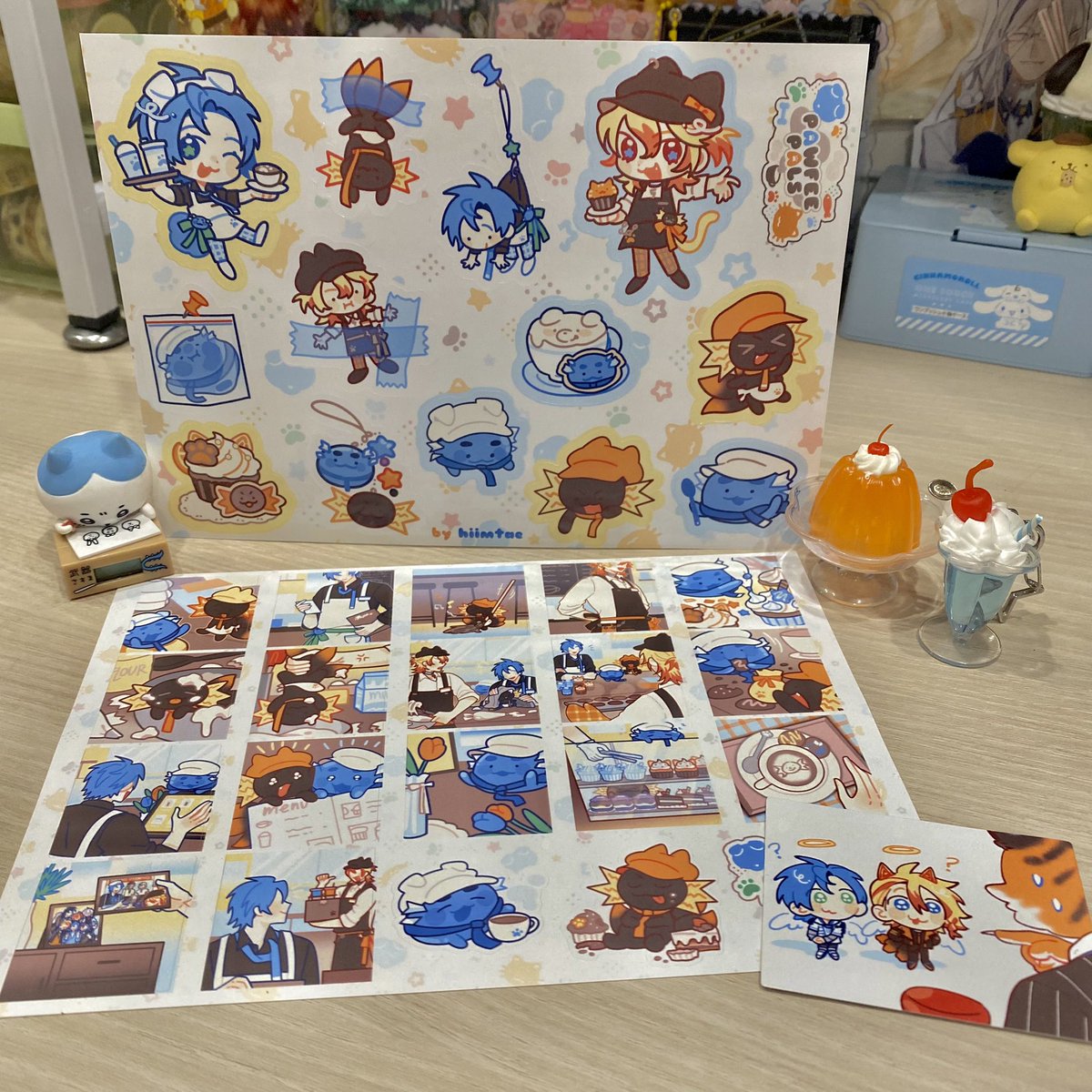 Am i a sticker addict? lol yes...
also printing out some art from the project bc i think it would be so cute to journal with them 🥹#hiimtaemerch