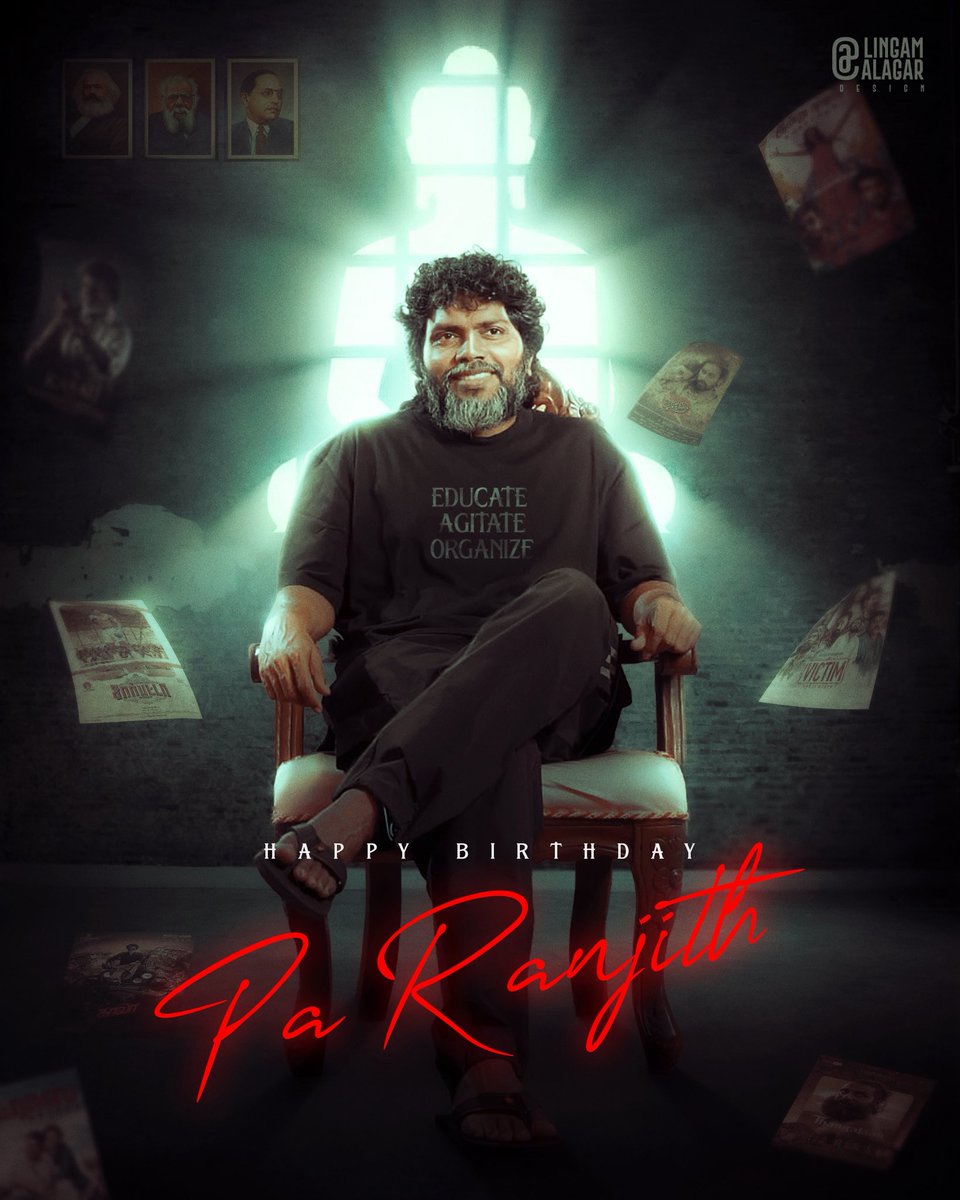 sudhakarpondy's tweet photo. Happy Birthday dear Pa.Ranjith na💥 — the Cultural Architect and the uncompromising spine of Indian cinema!💥🎂🎉💙
Happy to share the #CommonDP on this momenteous occasion. 🙂👍👌
#HBD_PaRanjith https://t.co/bmFUiWuap8
