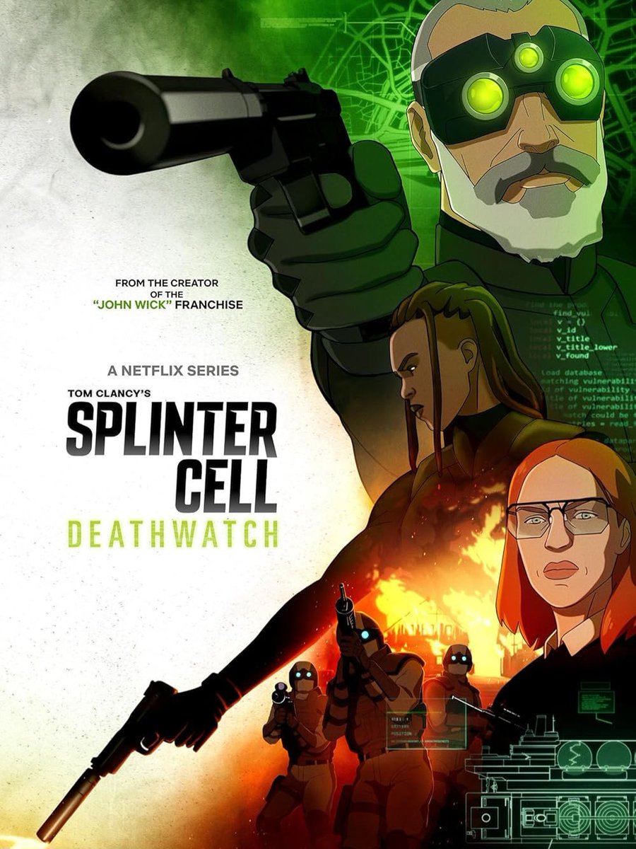 Ich habe mit Splinter Cell nichts am Hut, aber die Serie auf Netflix #SplinterCellDeathwatch war echt richtig klasse. Es war sehr actionreich und blutig und hatte eine tolle Story. Davon würde ich gerne mehr sehen wollen.