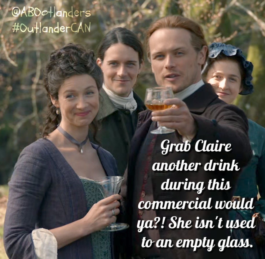OutlandishScot's tweet photo. Today’s last #Outlander Miscellaneous Claire Happy Drinking is from @ABOotlanders #OutlanderCAN; @SamHeughan @caitrionambalfe https://t.co/z37aSwm2Fm