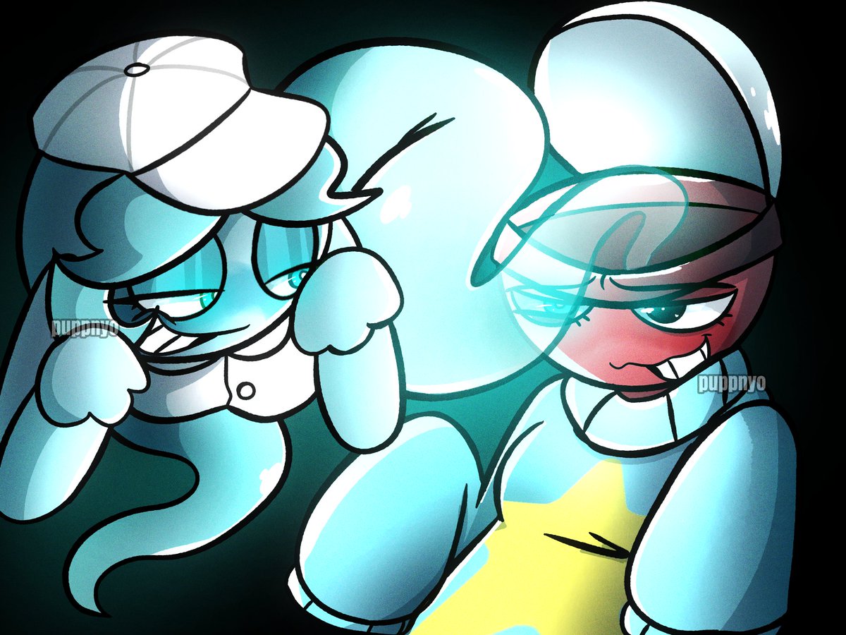 puppnyo's tweet image. Possessed [ #dandysworld #fanart #gigi #connie #ghostcapsule ]