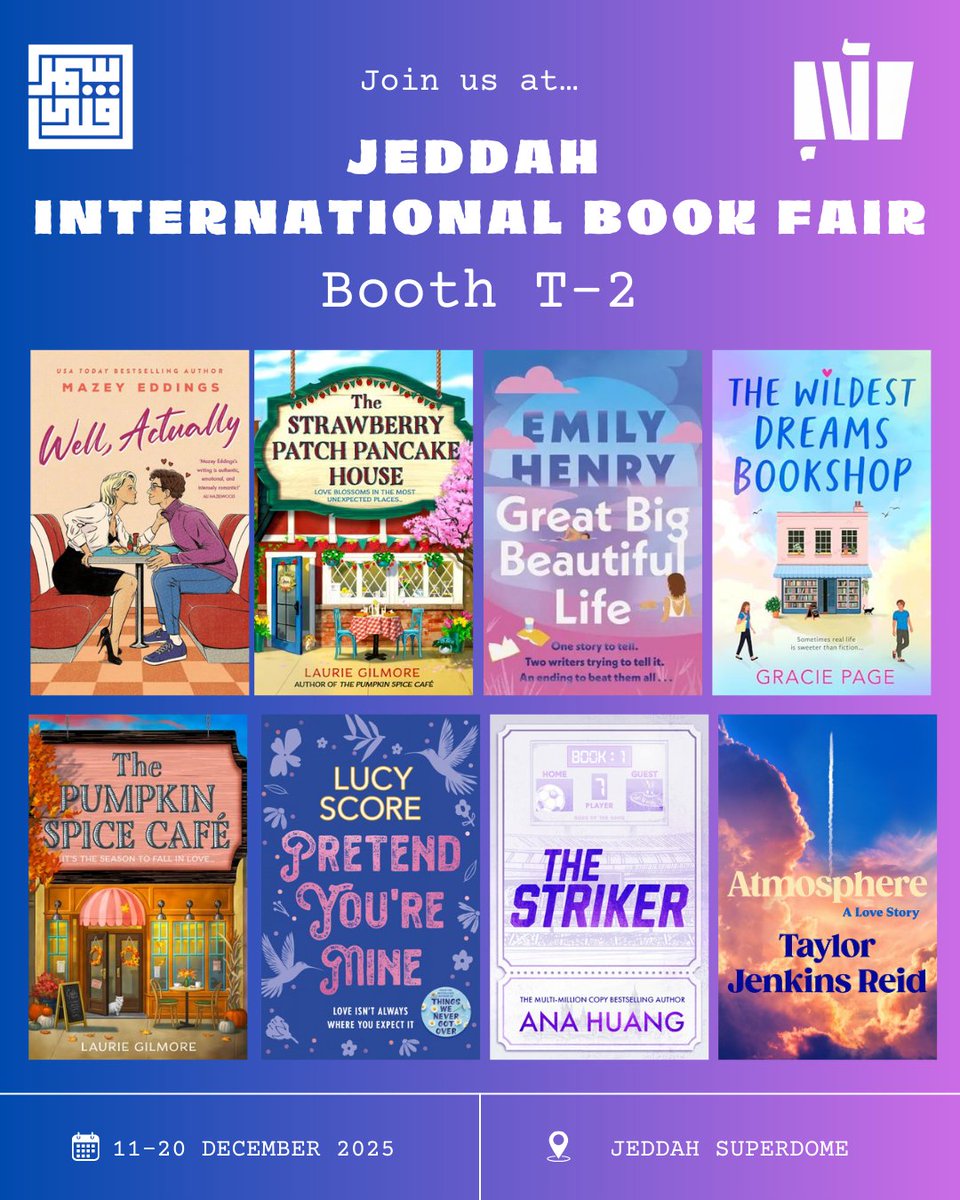 Samarkanddist's tweet photo. #JIBF2025 #JeddahBookFair #EnglishBooks #Bestsellers #NewReleases #JeddahEvents #ReadingCommunity #BoothT2
⤵️ https://t.co/LpTz8OeExj