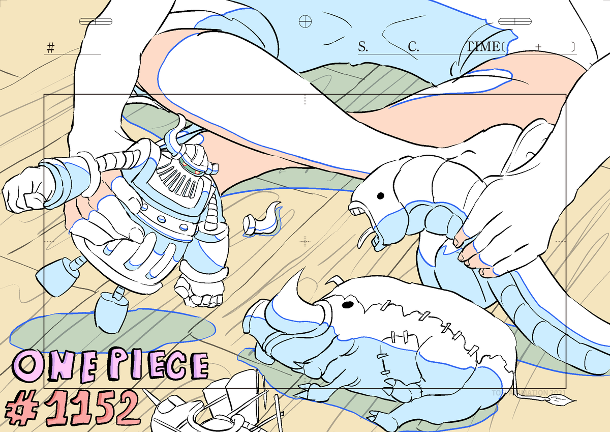 I helped a little (little) bit on episode 1152 !
I did only 2 cuts when Emeth walks in front of Sandworm and Houki
Glad to work again with Shishido-san and thanks to Wada-san, He Ziwei-san and Tu yongce-san for the trust again !
I'm sorry I couldn't help more! ><