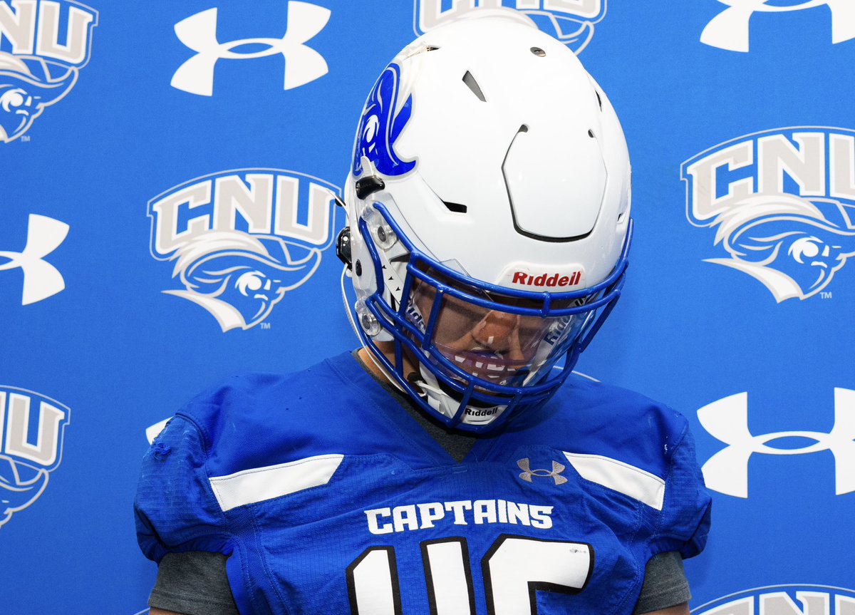 Had a great Official Visit! ⚓️ 

Thank you to all the coaches and players for the great hospitality, excited to get back on campus ASAP! 

<a href="/coachpcrowley/">Paul Crowley</a> <a href="/coachatsmith/">Alex Smith</a> <a href="/CoachTomClark/">Tom Clark</a> <a href="/CoachSmitty25/">Craig Smith II</a> <a href="/indelible173/">Eli Wicklund</a> <a href="/the757ff/">THE 757 FOOTBALL FAMILY</a> <a href="/cnu_football/">CNU Football</a>