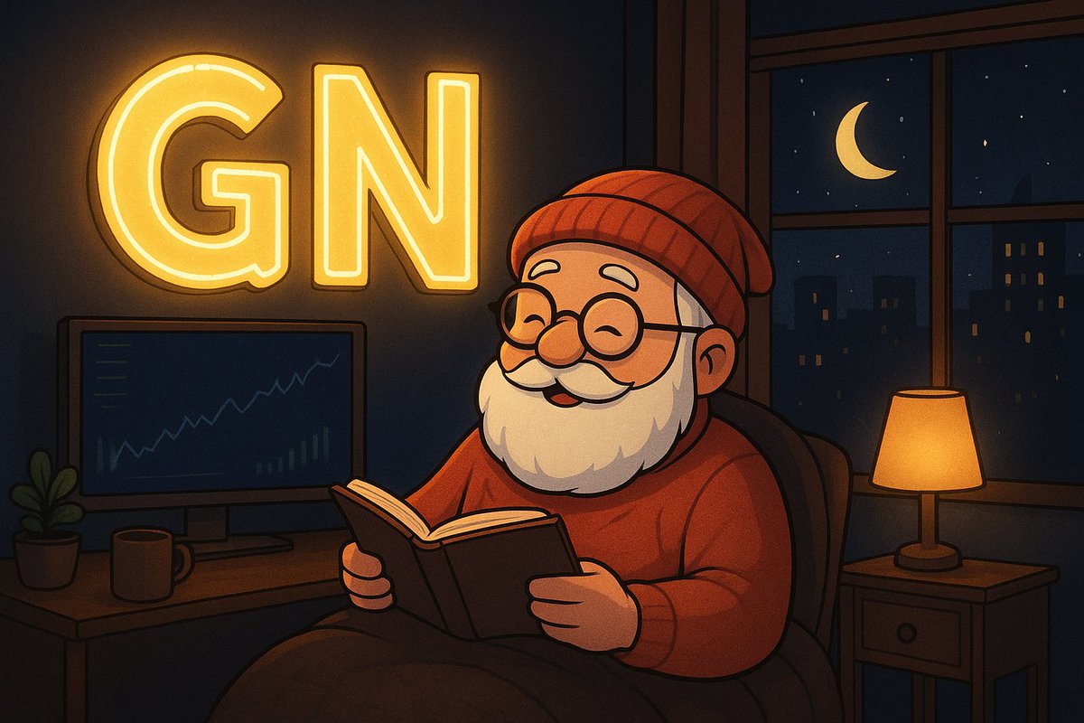KyroFlow's tweet image. GN 🌙
Rest easy, frens.
Recover your energy, recharge your mind, and let tomorrow bring new wins.
Grandpa is logging off — see you at sunrise.
#GN #GoodNightCrypto #CryptoFamily #NightVibes