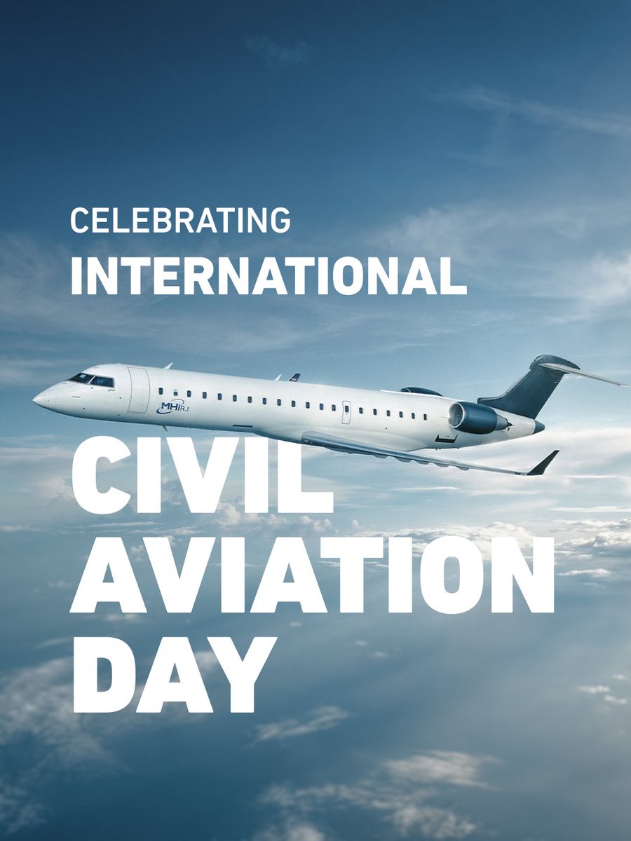 Happy International Civil Aviation Day! As we celebrate the global impact of aviation, we’re proud to help keep regional fleets flying strong.

#FlyDay #MHIRJ #Aviation #AviationTech #Aerospace #Avgeek #AviationIndustry #AviationLovers #MRO
