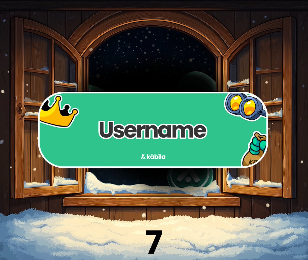 ❄️DÍA 7

¡Regalo para todos!

🎁 Banner personalizado

Para obtenerlo:
✅ Seguir a <a href="/KabilaES/">Kábila</a>
🔁 RT a este post
💬 Comenta el nombre que quieres que aparezca en tu banner.

⏳24 horas

¡Iremos respondiendo a todos los comentarios con vuestro regalo!