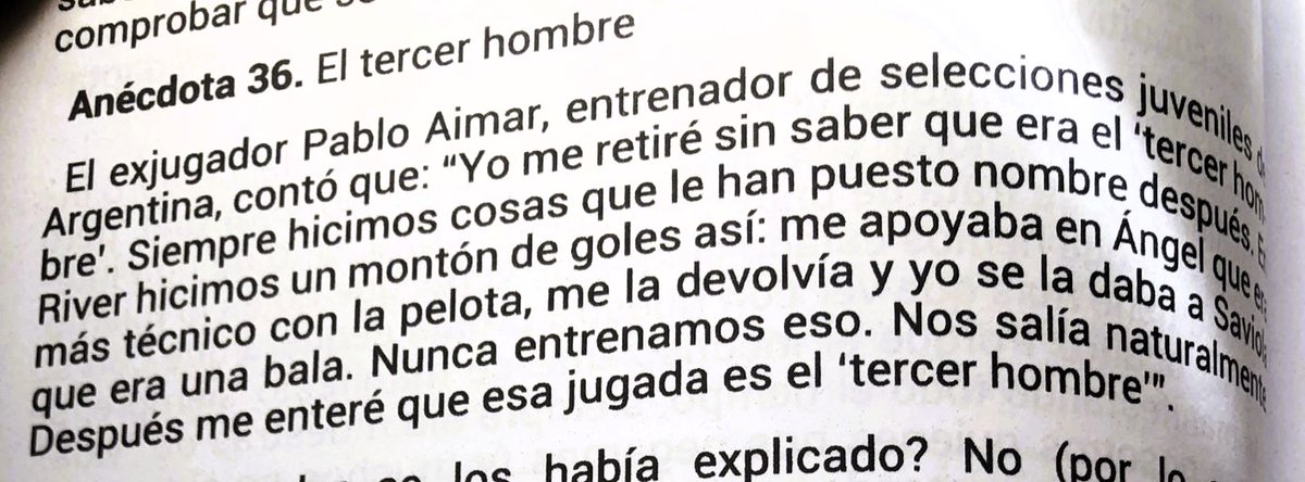 Pablo Aimar y el “tercer hombre” en el River campeón argentino 1999-2000. Extracto de “El entrenamiento visceral”, de Germán Castaños (<a href="/innovaFutbol/">InnovaFútbol 🧠💡 - German Castaños</a>).