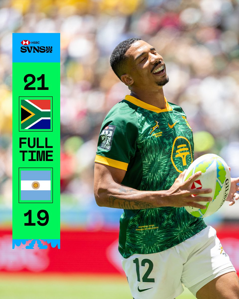 South Africa are Champions at home in Cape Town 🇿🇦  

#HSBCSVNS #HSBCSVNSCPT