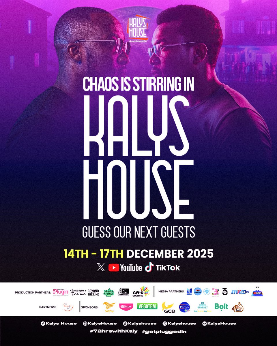 kalyshouse's tweet image. The line-up gets hotter! 
Who do you think we are bring to the house? 

#getpluggedin #72hrsWithKaly