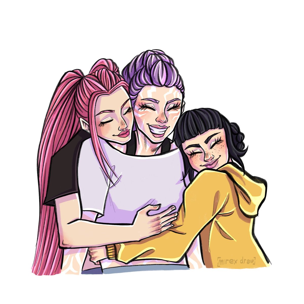 Mirex_draw's tweet photo. The girls 💗 https://t.co/xuEJd4XESS
