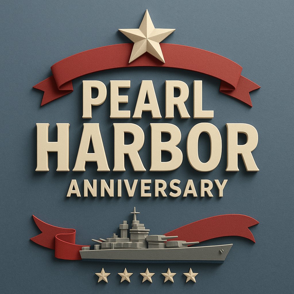 We remember the Day of Infamy and all those we lost at Pearl Harbor on December 7, 1941.