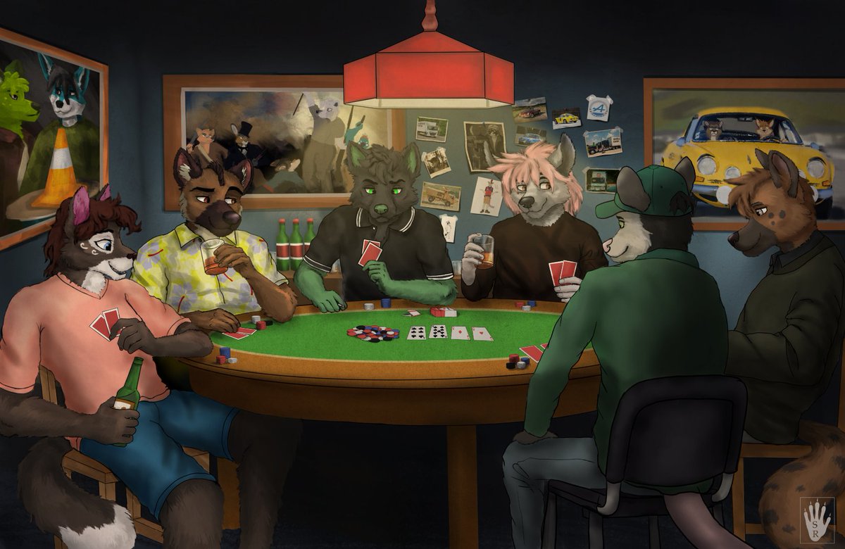 Savvy_Raccoon's tweet image. Ive finally completed something ive been working on for months. This piece took about 70 hr of work, one broken tablet, and a dozen energy drinks, but at last its done. It contains too many people to mention. Let me know if you recognize either of the paintings on the wall
