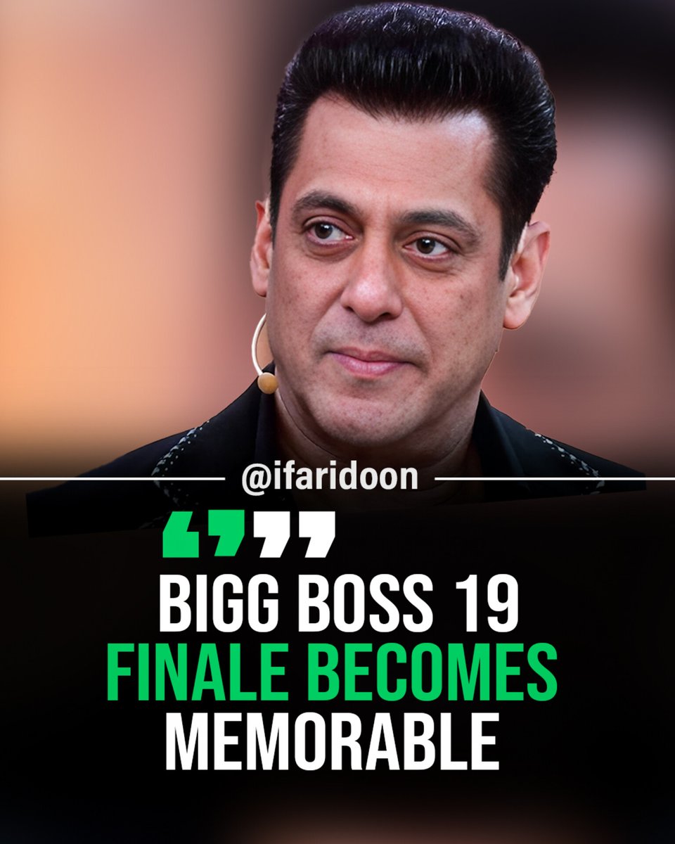 iFaridoon's tweet photo. One of the biggest highlights of #biggboss19 was the moment when Salman Khan paid a touching tribute to Dharmendra ji. 

He said that he based his career on Dharam ji. Touching Visuals from their past interactions in Bigg Boss were played. Emotional indeed. https://t.co/v5Fgd7uZBn