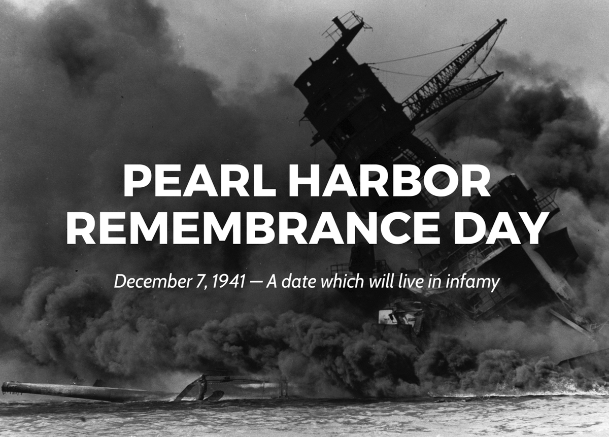 December 7, 1941- "A date which will live in infamy..." #neverforget