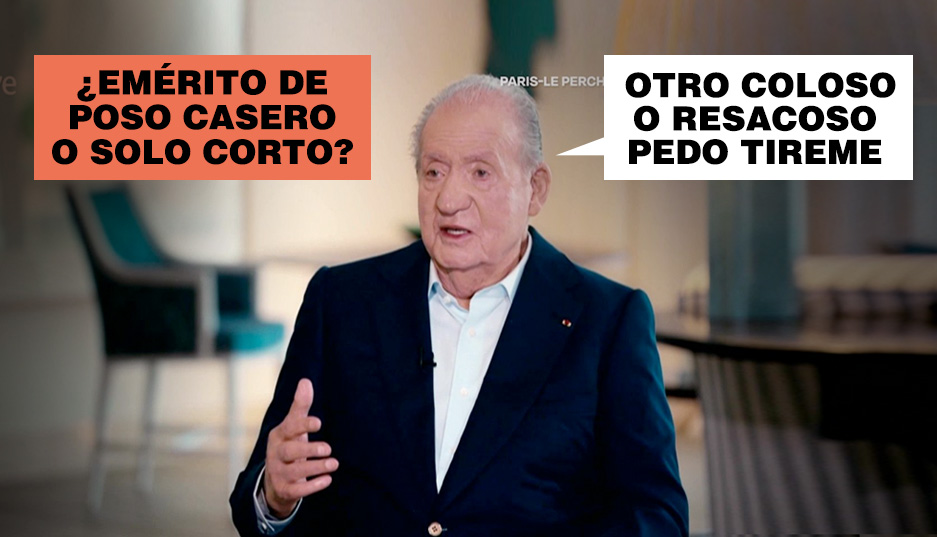 Un palíndromo sobre las memorias del emérito.